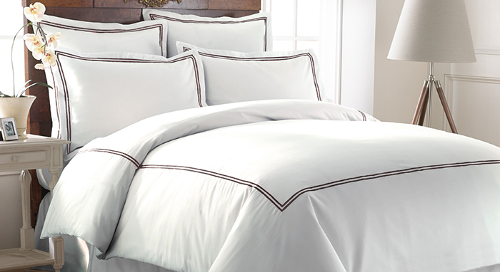 T600 DUVET SET CHOCOLATE